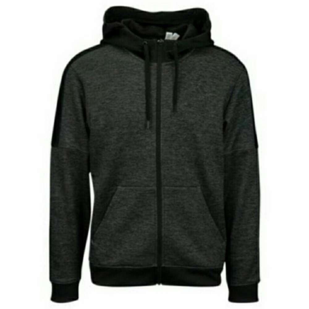 Adidas track jacket Medium darker gray and black